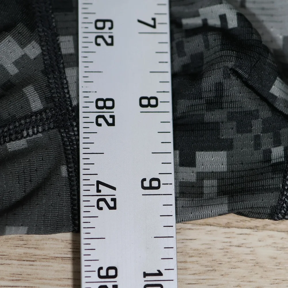 Nike Pro Compression Tights Mens Medium Gray Hypercool Digital Camo 828166-037
